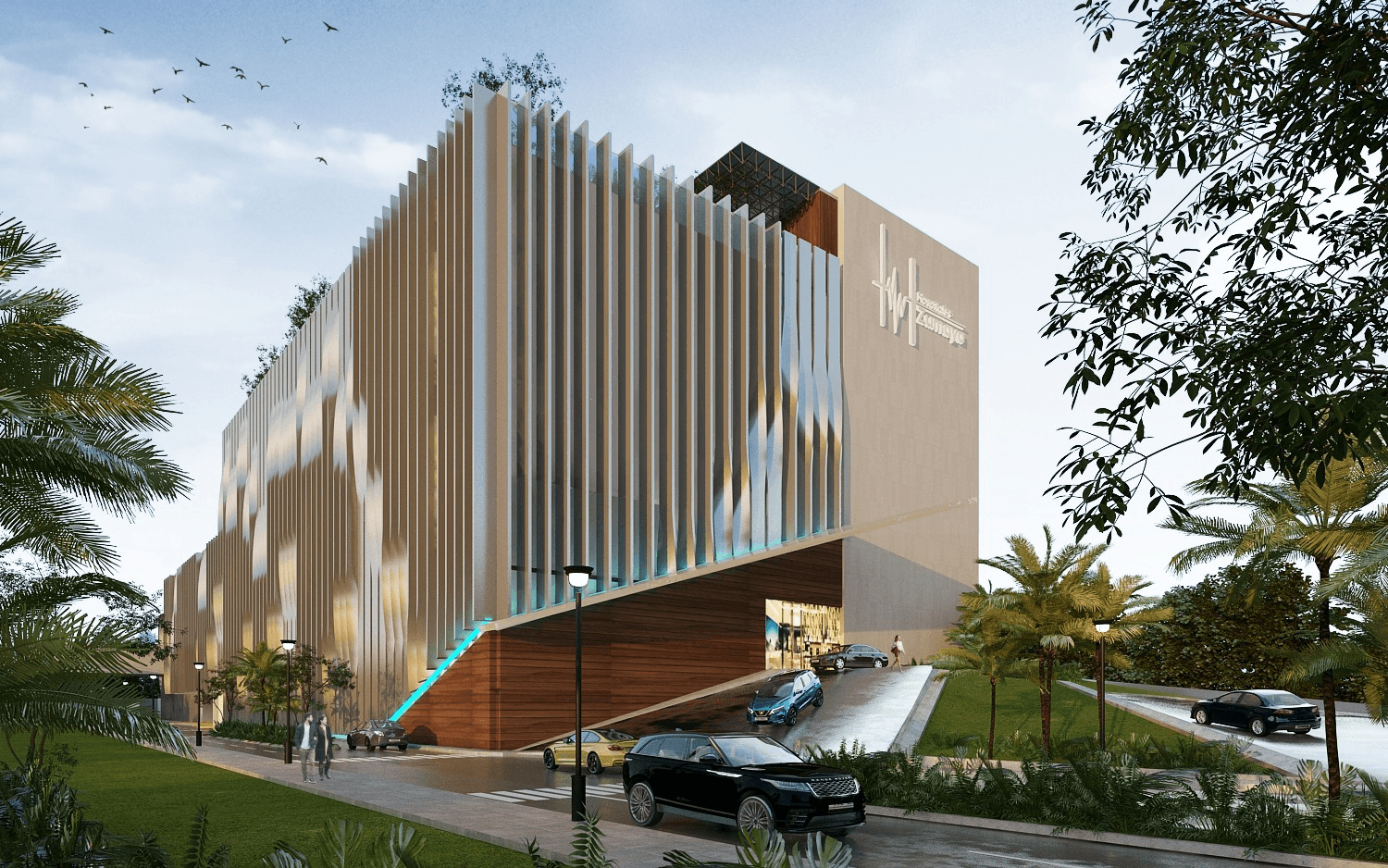 Render de la fachada del nuevo Hospital Zumaya en Villahermosa